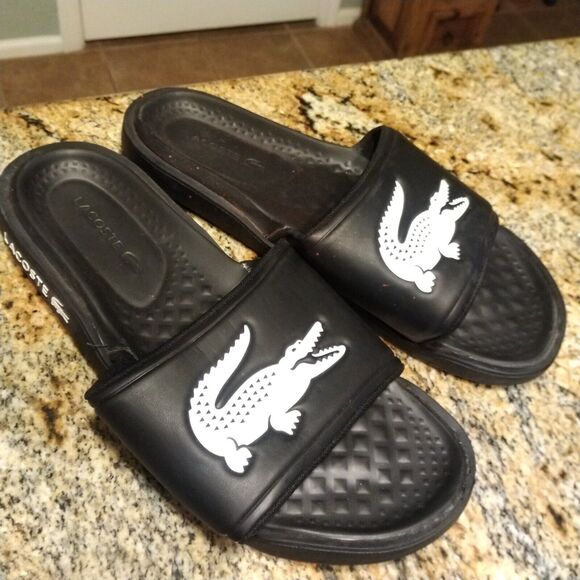 Lacoste Croco Dualiste 0922 Slide Open Toe Strap Sandals 7-43CMA0020312 Men’s 13 - Picture 2 of 12